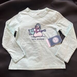 Life is Good Kids' Mint Green Long Sleeve Shirt